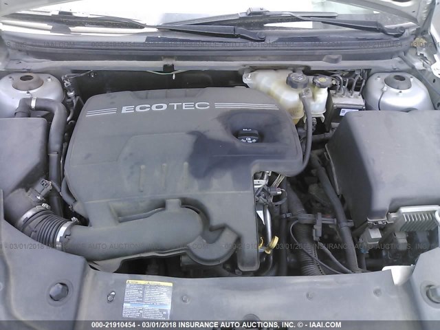 1G1ZC5EB2AF198917 - 2010 CHEVROLET MALIBU 1LT 灰色 照片 10