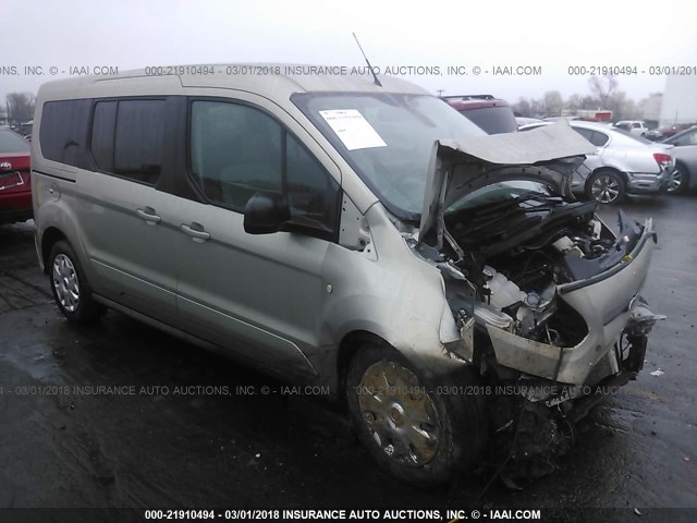 NM0GE9F70E1139326 - 2014 FORD TRANSIT CONNECT XLT Champagne photo 1