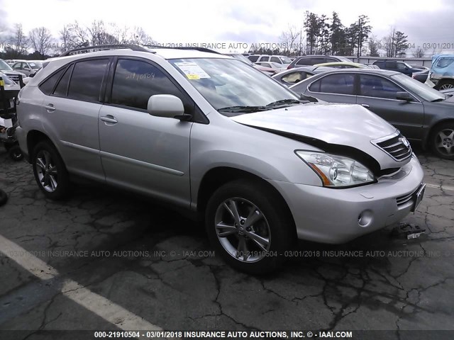 JTJHW31U672021273 - 2007 LEXUS RX 400H SILVER photo 1