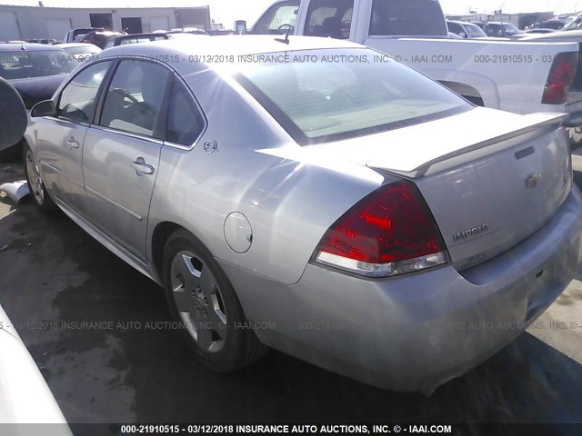 2G1WD57C291169149 - 2009 CHEVROLET IMPALA SS SILVER photo 3