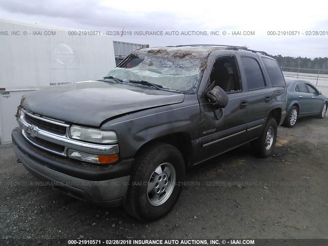 1GNEK13T51J311258 - 2001 CHEVROLET TAHOE K1500 GRAY photo 2