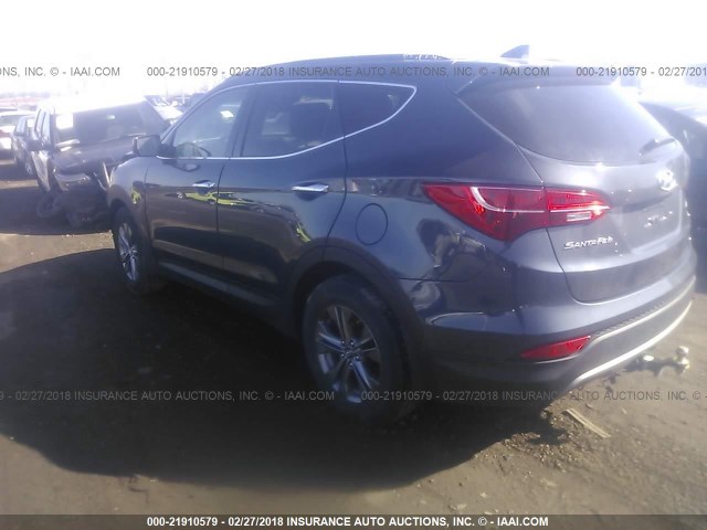 5XYZU3LBXEG178235 - 2014 HYUNDAI SANTA FE SPORT  BLUE photo 3