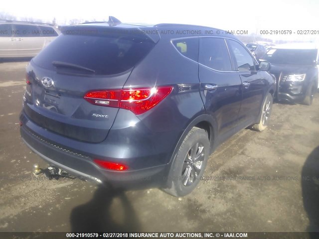 5XYZU3LBXEG178235 - 2014 HYUNDAI SANTA FE SPORT  BLUE photo 4