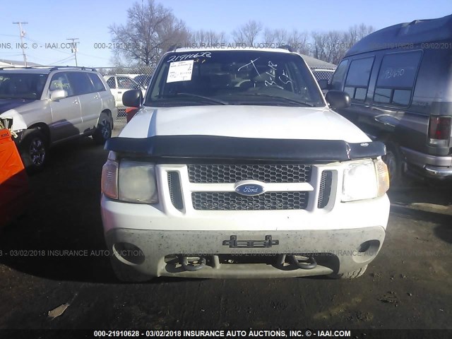 1FMZU77E91UC04422 - 2001 FORD EXPLORER SPORT TR  WHITE photo 6