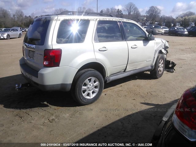 4F2CZ02Z28KM27193 - 2008 MAZDA TRIBUTE I CREAM photo 4