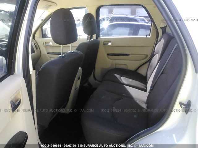 4F2CZ02Z28KM27193 - 2008 MAZDA TRIBUTE I CREAM photo 8