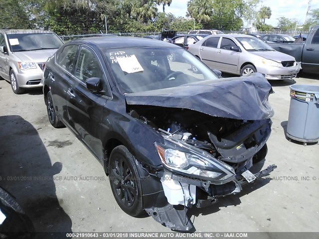 3N1AB7AP8JY248056 - 2018 NISSAN SENTRA S/SV/SR/SL BLACK photo 1