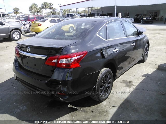 3N1AB7AP8JY248056 - 2018 NISSAN SENTRA S/SV/SR/SL BLACK photo 4