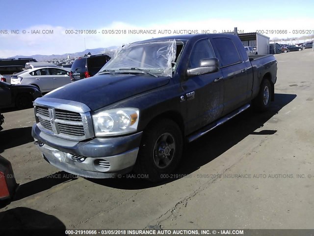 3D7KR29A87G855207 - 2007 DODGE RAM 2500 BLACK photo 2