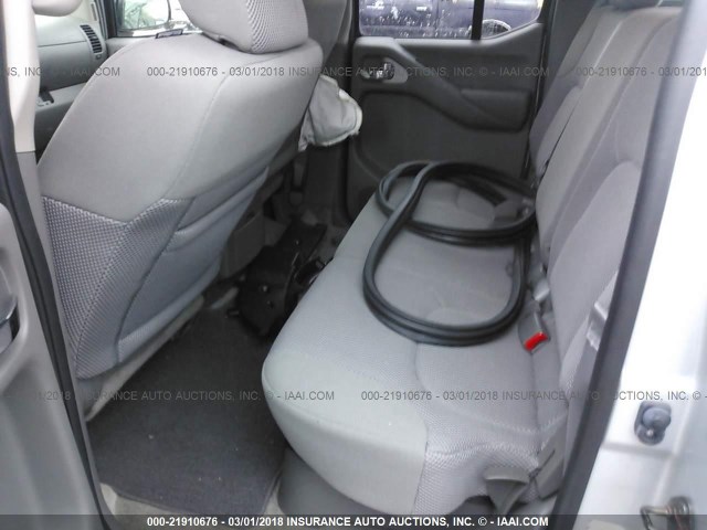 1N6AD0ER2FN748533 - 2015 NISSAN FRONTIER S/SV/SL/PRO-4X SILVER photo 8