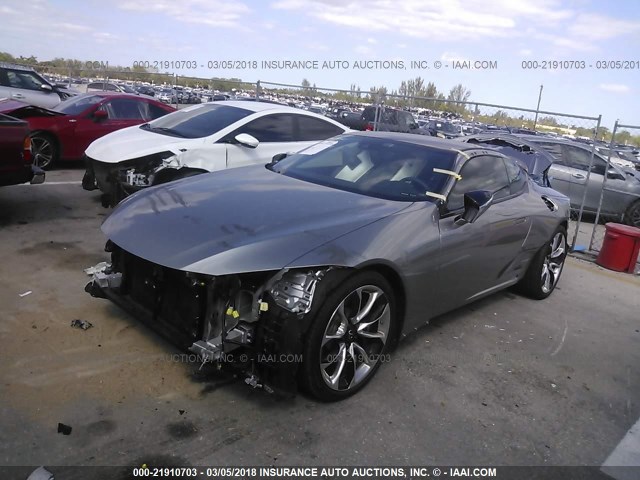 JTHHP5AY6JA002801 - 2018 LEXUS LC 500 GRAY photo 2