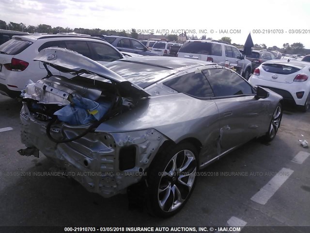 JTHHP5AY6JA002801 - 2018 LEXUS LC 500 GRAY photo 4