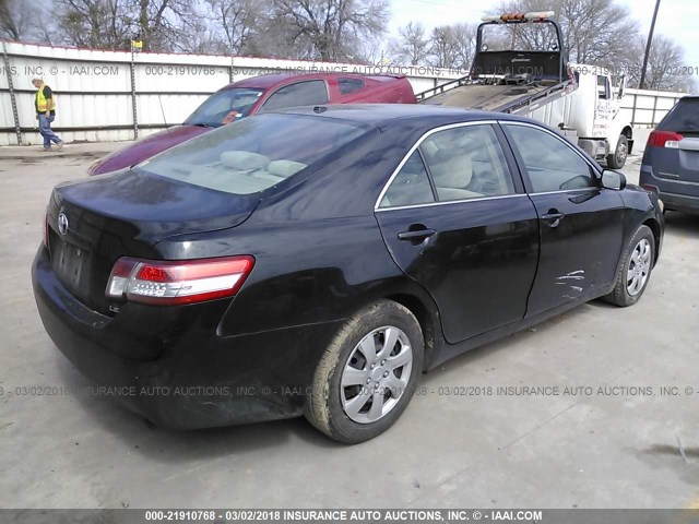 4T4BF3EKXAR030797 - 2010 TOYOTA CAMRY SE/LE/XLE Черный фото 4
