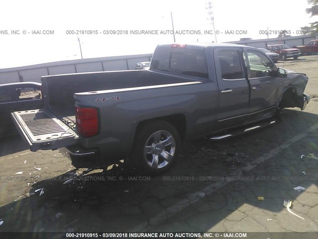 1GCVKSECXFZ267617 - 2015 CHEVROLET SILVERADO K1500 LTZ BLUE photo 4