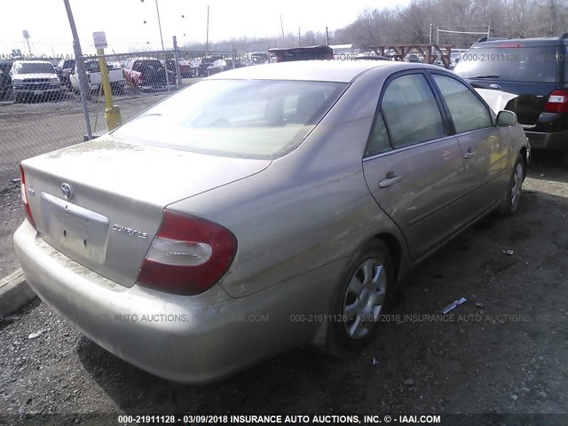 4T1BE32K44U285578 - 2004 TOYOTA CAMRY LE/XLE/SE TAN photo 4