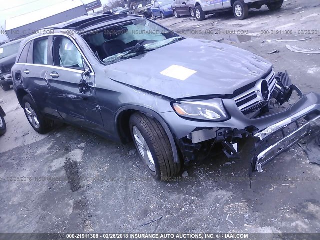 WDC0G4KB4HV007785 - 2017 MERCEDES-BENZ GLC 300 4MATIC GRAY photo 1