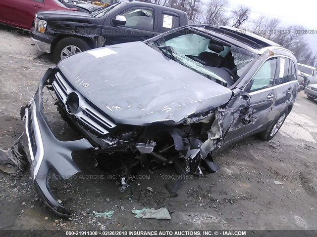 WDC0G4KB4HV007785 - 2017 MERCEDES-BENZ GLC 300 4MATIC GRAY photo 2