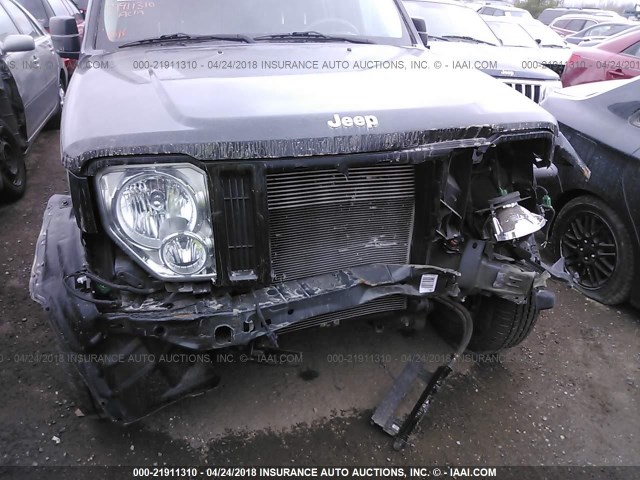 1J4PN2GK5BW542367 - 2011 JEEP LIBERTY SPORT BLACK photo 6