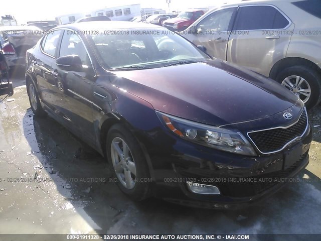 5XXGM4A7XFG479847 - 2015 KIA OPTIMA LX MAROON photo 1