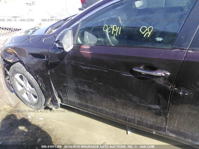 5XXGM4A7XFG479847 - 2015 KIA OPTIMA LX MAROON photo 6