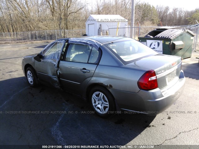 1G1ZS51F16F257488 - 2006 CHEVROLET MALIBU LS 灰色 照片 3