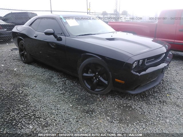 2C3CDYAG4EH242714 - 2014 DODGE CHALLENGER SXT BLACK photo 1