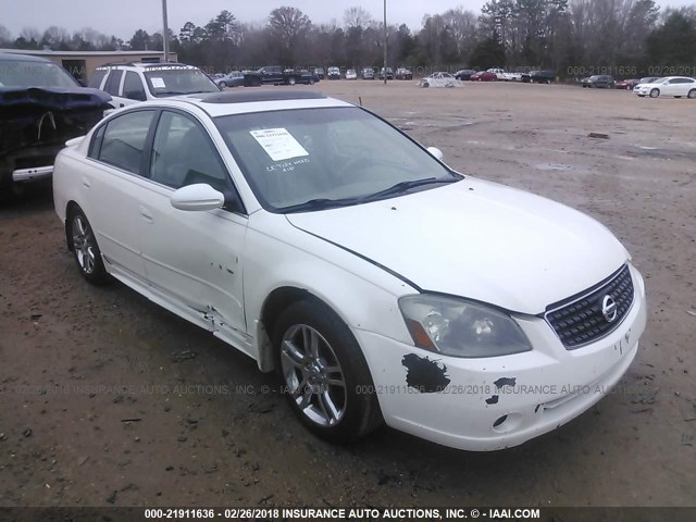 1N4BL11D65C274287 - 2005 NISSAN ALTIMA SE/SL/SE-R WHITE photo 1