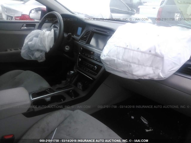 5NPE24AF0GH433468 - 2016 HYUNDAI SONATA SE RED photo 5