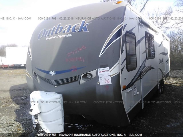 4YDT26028CB453333 - 2012 KEYSTONE OUTBACK BROWN photo 2