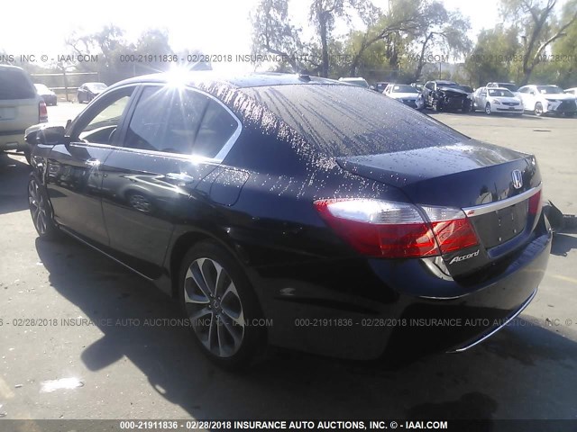 1HGCR2F89EA153149 - 2014 HONDA ACCORD EXL BLACK photo 3