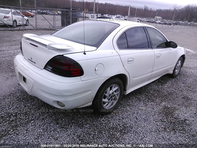 1G2NF52EX3C328494 - 2003 PONTIAC GRAND AM SE1 WHITE photo 4