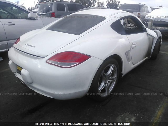 WP0AA2A82AU760197 - 2010 PORSCHE CAYMAN WHITE photo 4