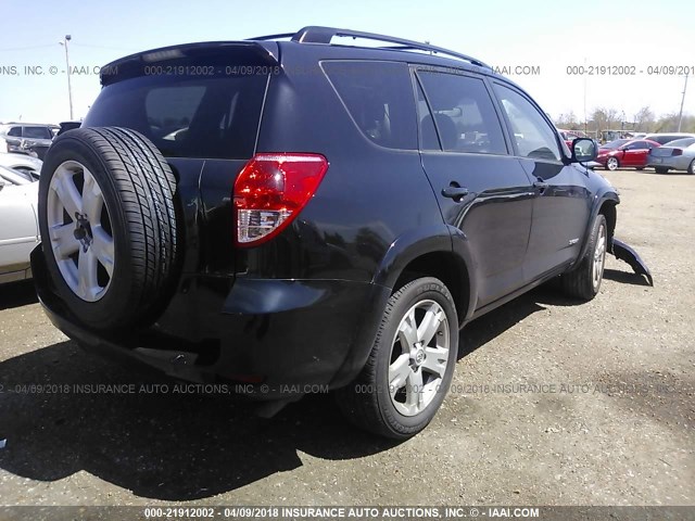 JTMZD32V576033363 - 2007 TOYOTA RAV4 SPORT BLACK photo 4