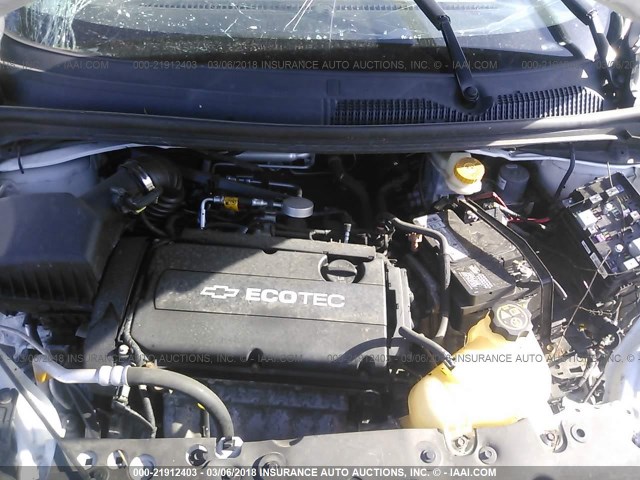 1G1JA5SH5C4221780 - 2012 CHEVROLET SONIC LS 白色 照片 10