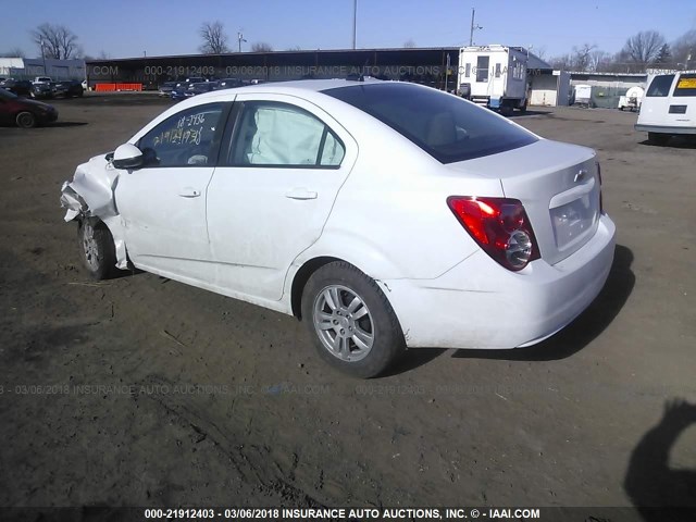 1G1JA5SH5C4221780 - 2012 CHEVROLET SONIC LS 白色 照片 3