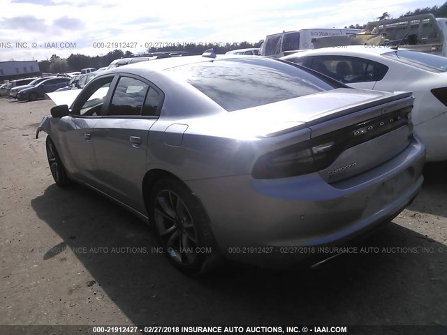 2C3CDXCT0FH902284 - 2015 DODGE CHARGER R/T SILVER photo 3