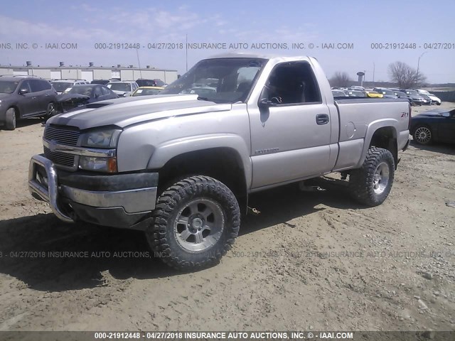 1GCEK14T65Z128594 - 2005 CHEVROLET SILVERADO K1500 SILVER photo 2