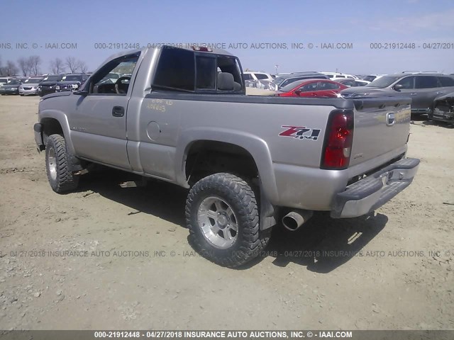 1GCEK14T65Z128594 - 2005 CHEVROLET SILVERADO K1500 SILVER photo 3