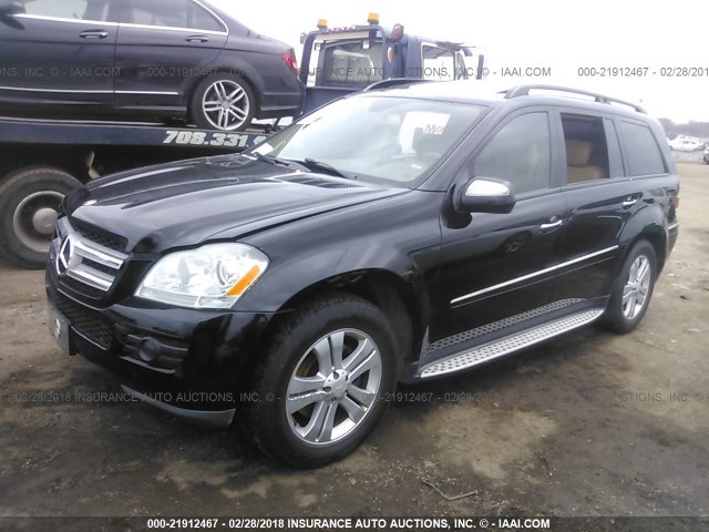 4JGBF71E49A516729 - 2009 MERCEDES-BENZ GL 450 4MATIC BLACK photo 2