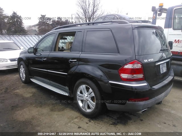 4JGBF71E49A516729 - 2009 MERCEDES-BENZ GL 450 4MATIC BLACK photo 3