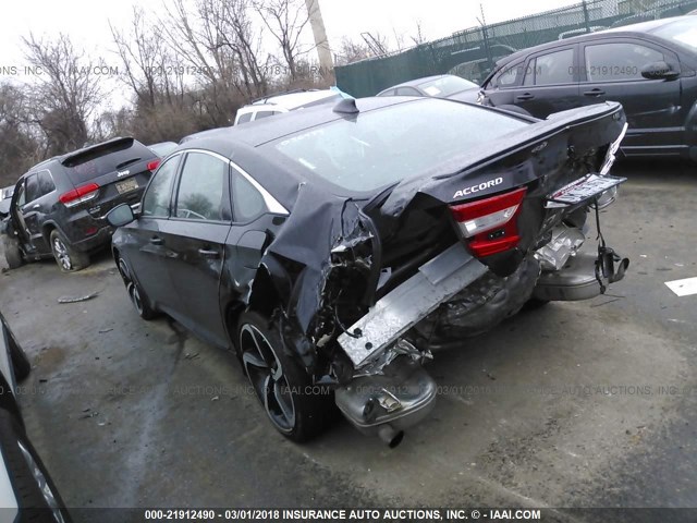 1HGCV1F3XJA036474 - 2018 HONDA ACCORD SPORT 黑色 照片 3