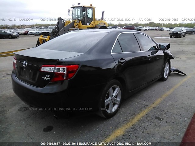 4T1BF1FK5EU350239 - 2014 TOYOTA CAMRY L/SE/LE/XLE 黑色 照片 4