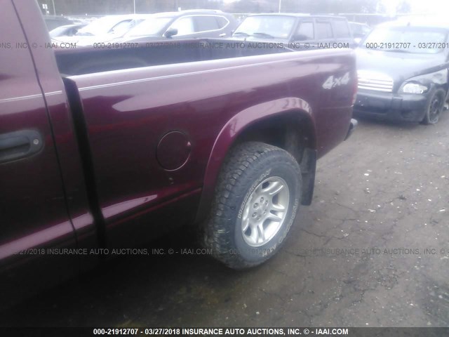 1D7GG16X53S348847 - 2003 DODGE DAKOTA SXT MAROON photo 8