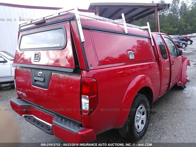 1N6BD0CT1HN726822 - 2017 NISSAN FRONTIER S/SV RED photo 4