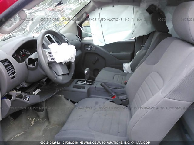 1N6BD0CT1HN726822 - 2017 NISSAN FRONTIER S/SV RED photo 5