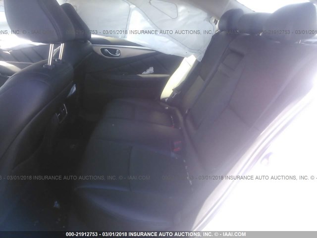 JN1BV7APXFM333230 - 2015 INFINITI Q50 PREMIUM/SPORT SILVER photo 8