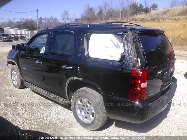 1GNFK23059R262348 - 2009 CHEVROLET TAHOE K1500 LT BLACK photo 3