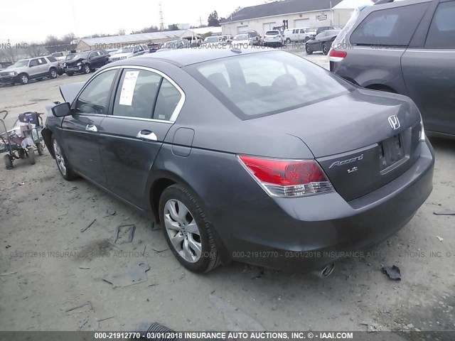 1HGCP368X9A030588 - 2009 HONDA ACCORD EXL GRAY photo 3