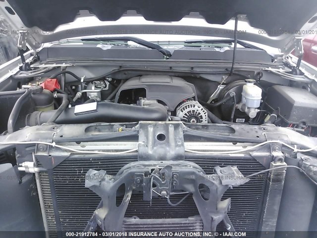 3GCRKSE37AG146893 - 2010 CHEVROLET SILVERADO K1500 LT SILVER photo 10