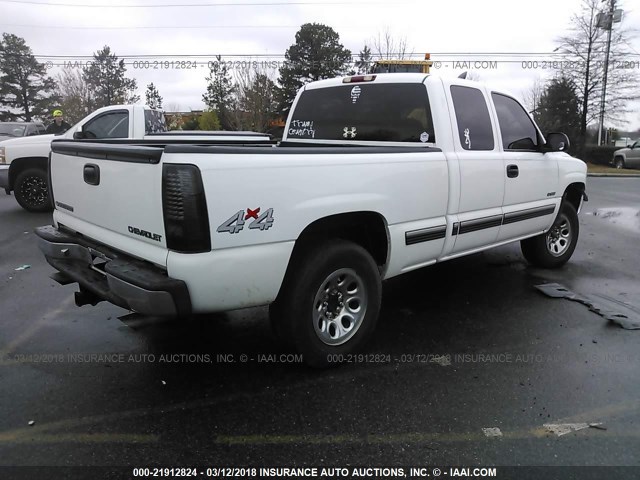 2GCEK19T2Y1185848 - 2000 CHEVROLET SILVERADO K1500 WHITE photo 4